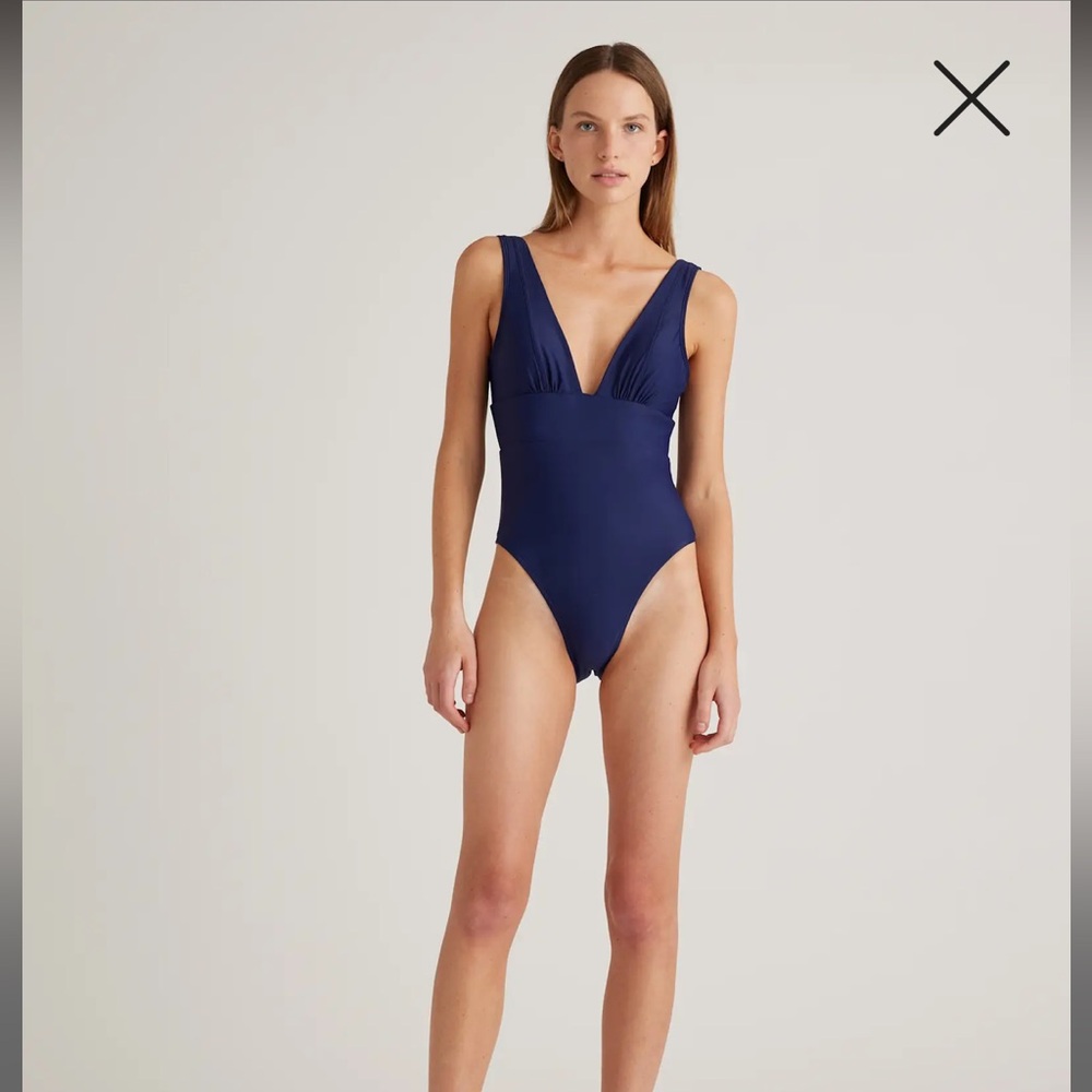 Italian Plunge One-Piece Swimsuit NWT medium